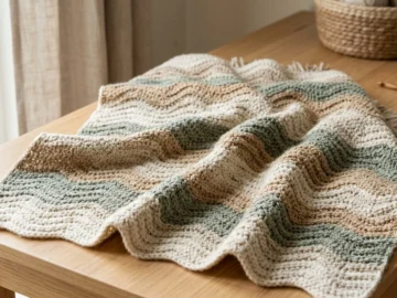 the beautiful riverbed crochet blanket