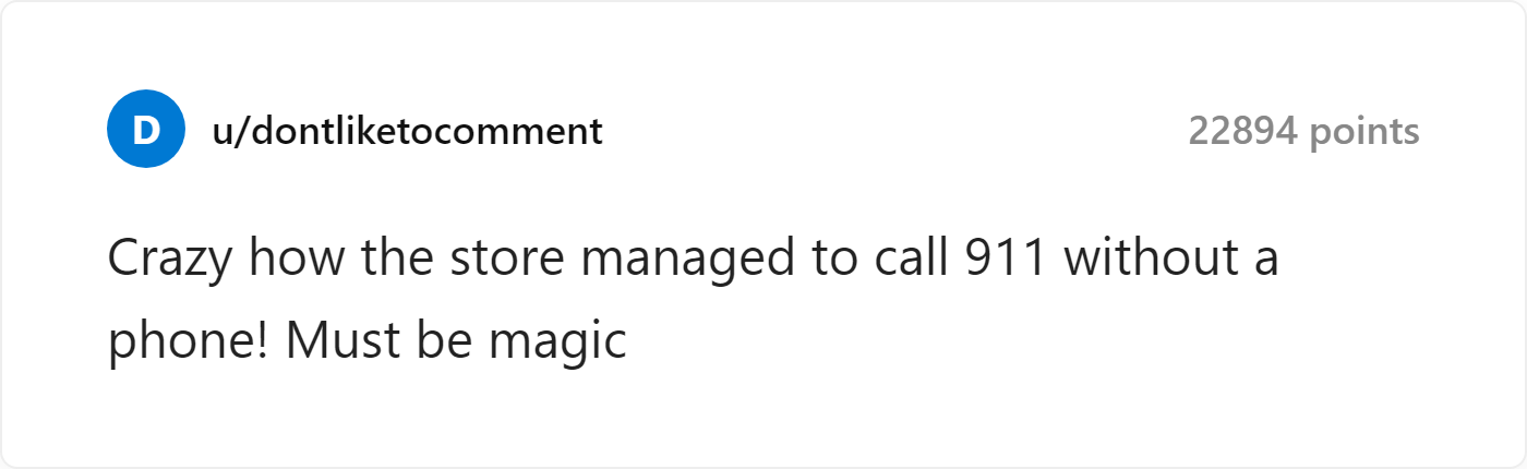 Reddit Comment