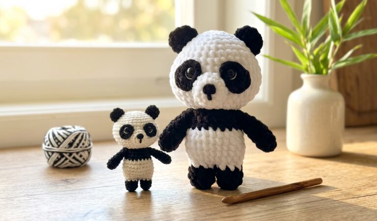 Free Panda Crochet Pattern: 3 Cute Amigurumi Sizes