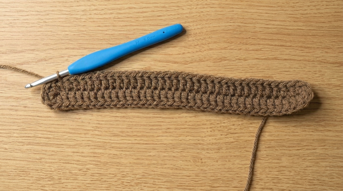round 1 oval foundation of crochet shoulder bag with 5mm hook